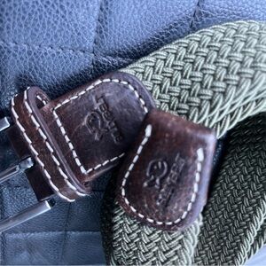 Anker Men's Olive and Brown Braided Belt
